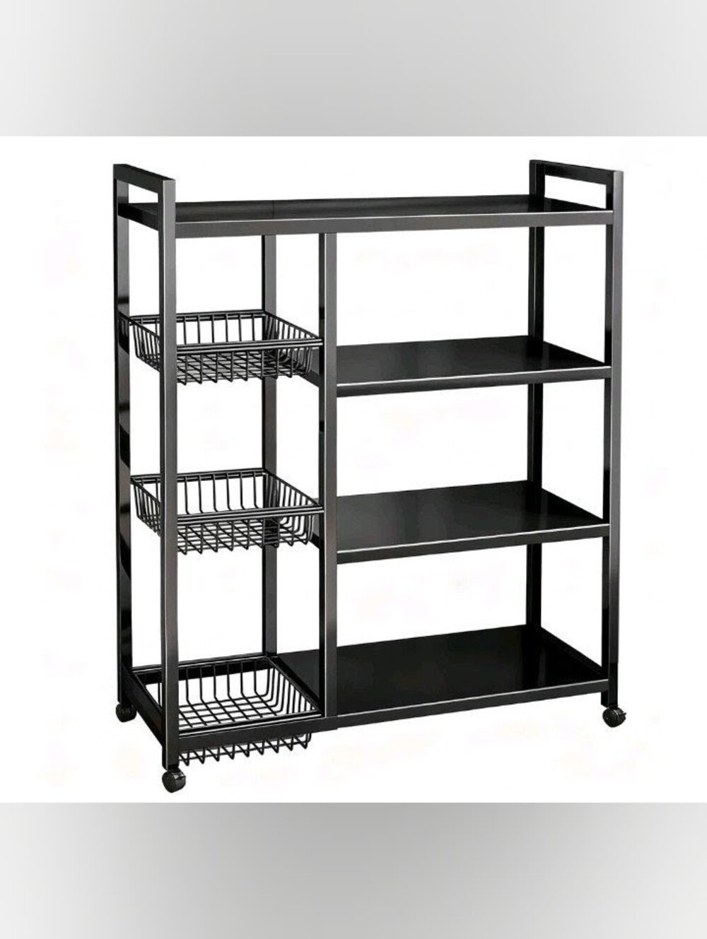 Multi-use Storage Cart Black